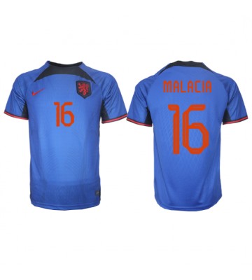 Holland Tyrell Malacia #16 Udebanetrøje VM 2022 Kort ærmer